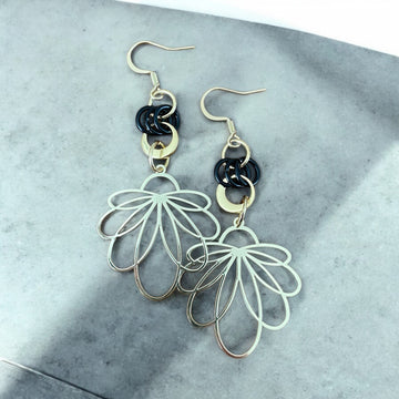 Boucle d'oreilles délicates fleurs | MF-978 | M Fantaisies