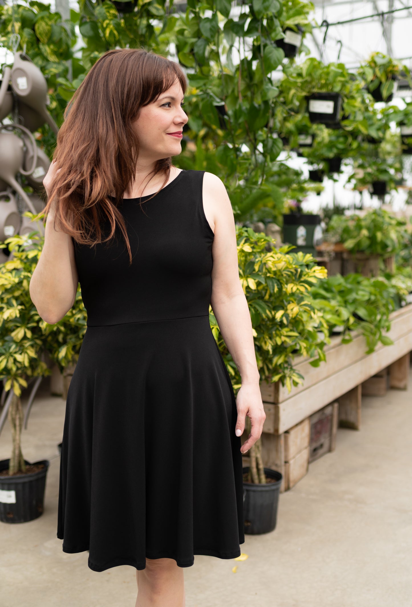 Robe d'été infroissable Noire | Santa Maria (Pinkmuchacha)