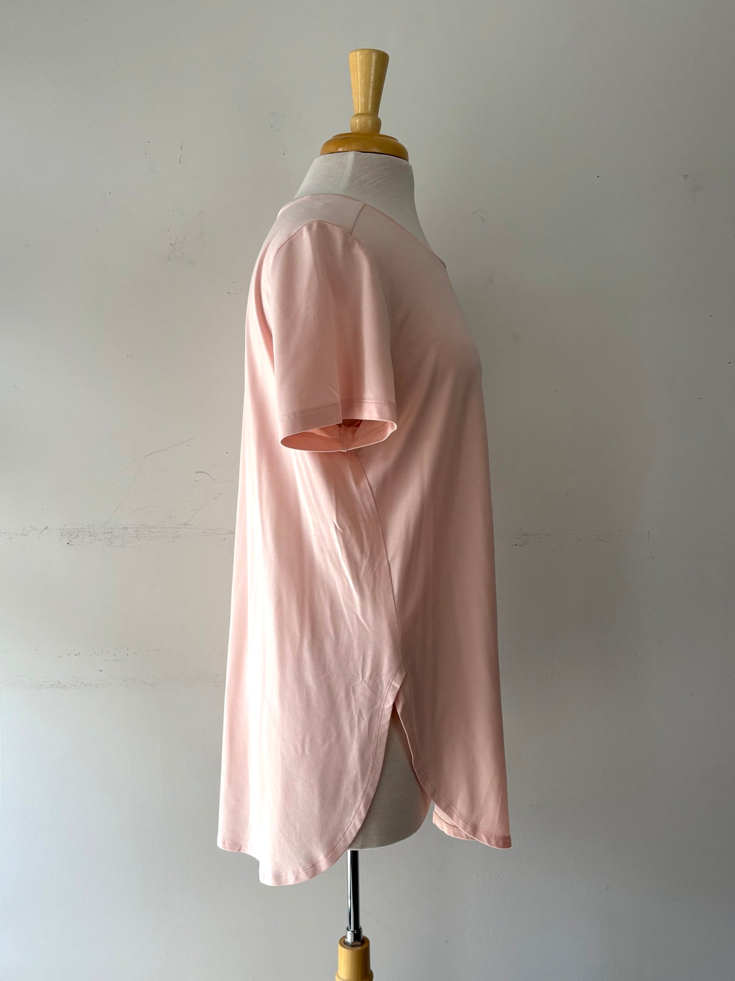 Tunique saumon, encolure en rond, manche courte | ASIM-160 (XL)
