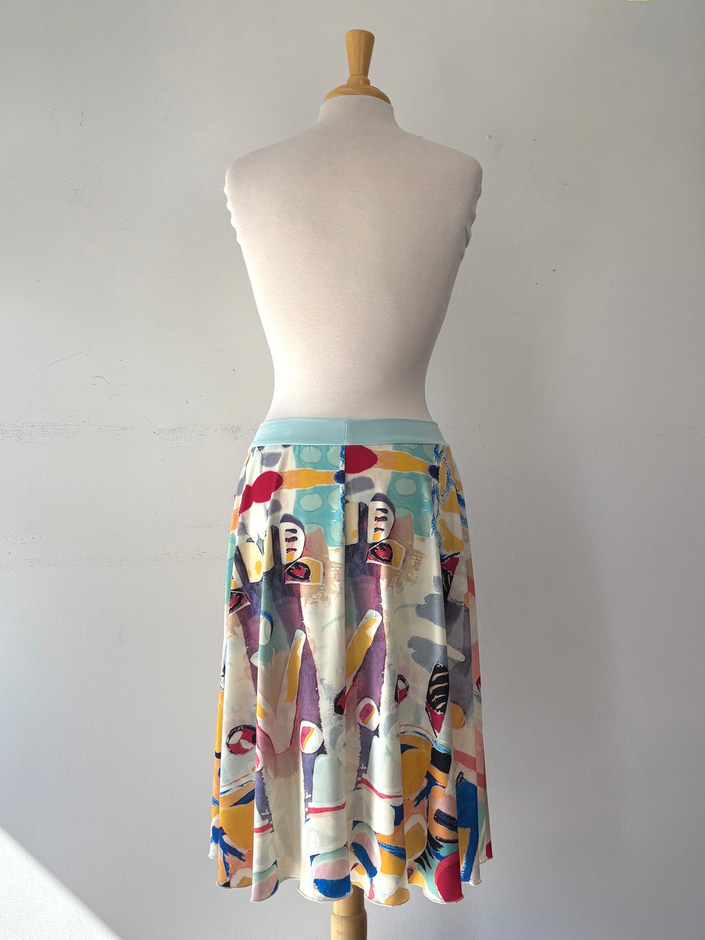 Jupe imprimée couleurs variées | VLAC-119 (XL fait grand)