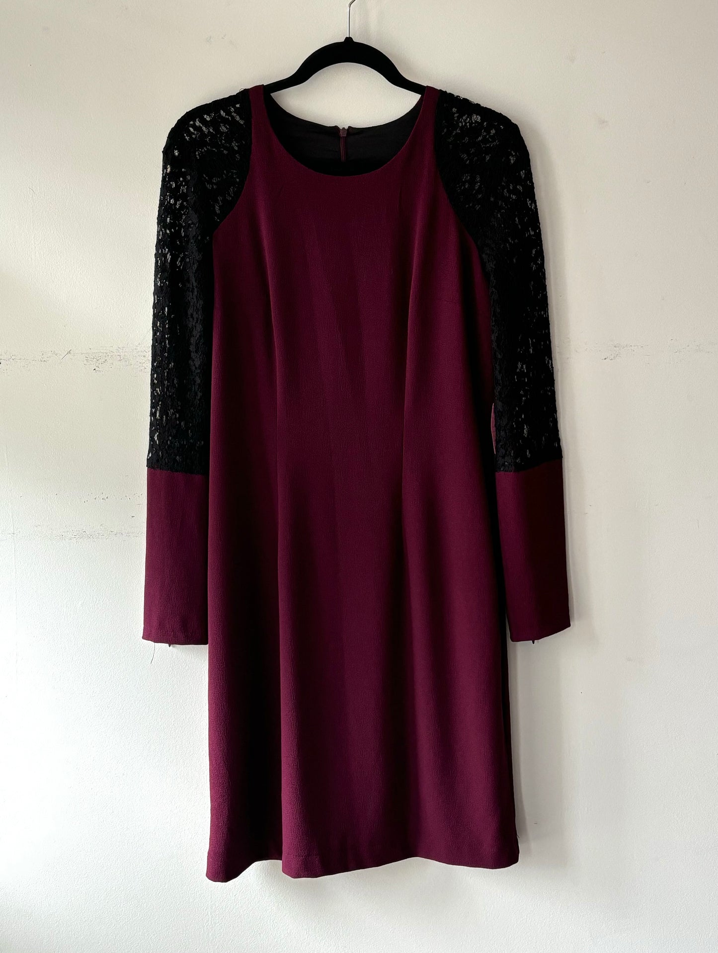 🧚Robe bourgogne et noire | PINK-293 (M)