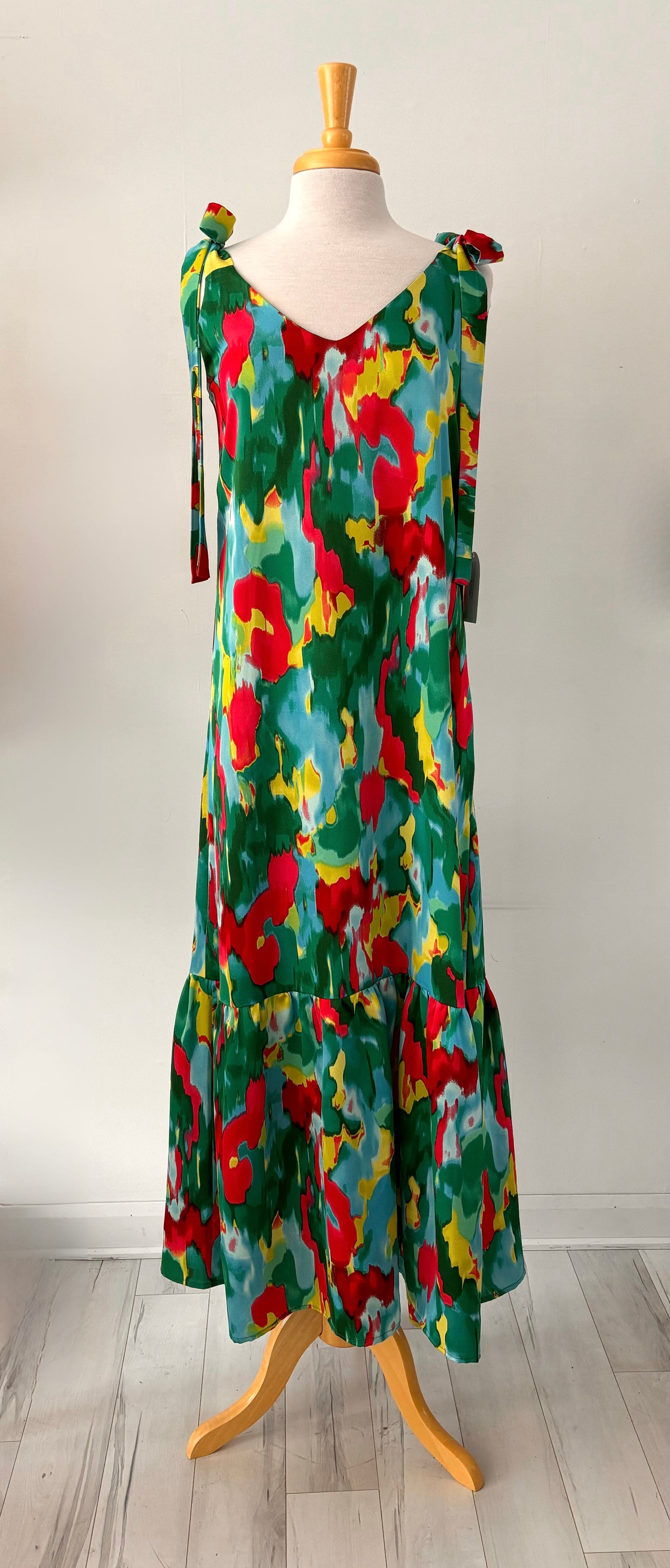 Robe d'été longue, bretelle ajustable | Coraline (Pinkmuchacha)