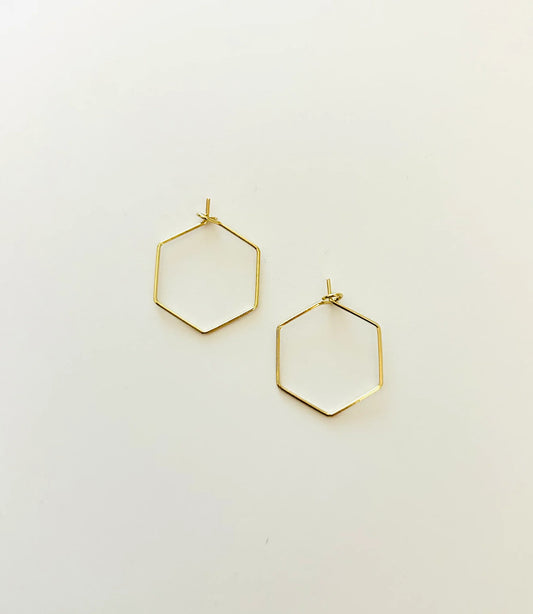 Boucles d'oreilles laiton | Freb| Darlings of Denmark