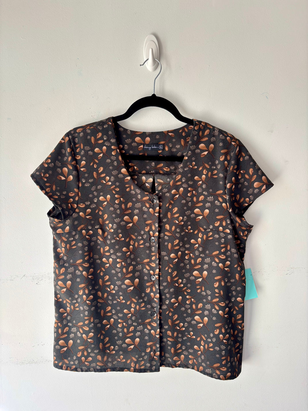 Blouse tons de brun | NMAL-03 (XL fait plus L)
