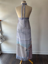 Charger l&#39;image dans la galerie, Robe fluide teintes de bleu bretelle | AFAF-15 (M fait petit)
