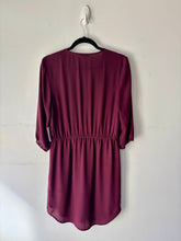 Charger l&#39;image dans la galerie, Robe bourgogne manches 3/4 | KCHAM-12 (M)
