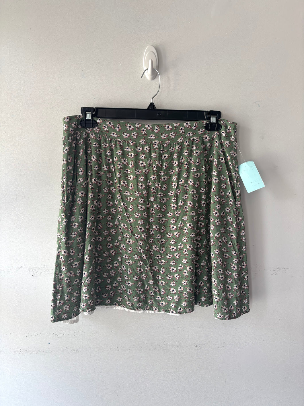 Jupe verte fleur | KPLO-03 (XL)