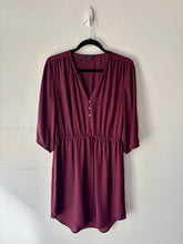 Charger l&#39;image dans la galerie, Robe bourgogne manches 3/4 | KCHAM-12 (M)
