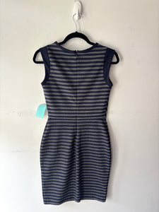 Robe rayée marine/grise/blanche pas manche | MNDUH-28 (XS)