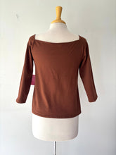 Charger l&#39;image dans la galerie, Chandail manches 3/4 brun Meemoza neuf | CCHA-07 (L)
