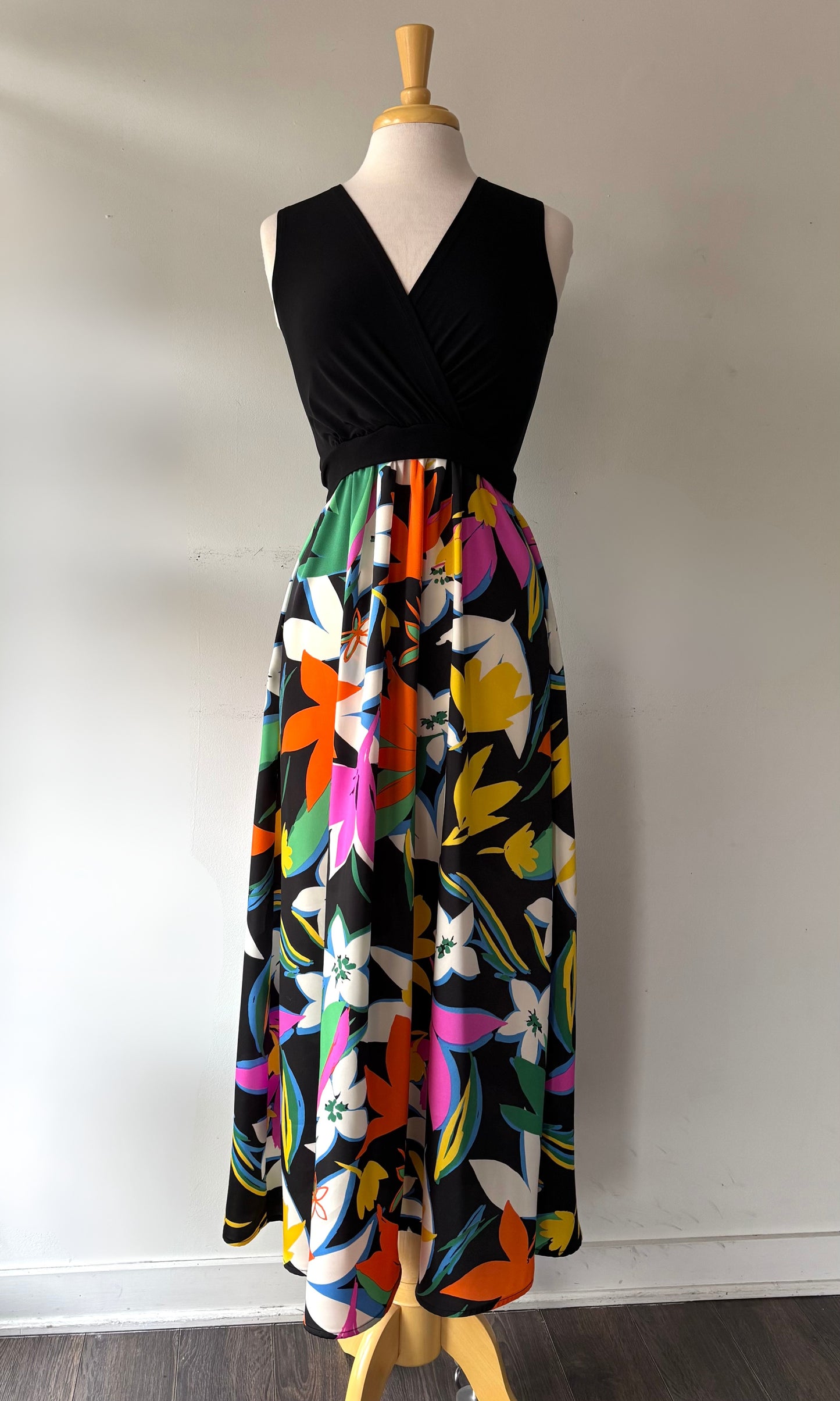 Robe longue cache-coeur | Goyave