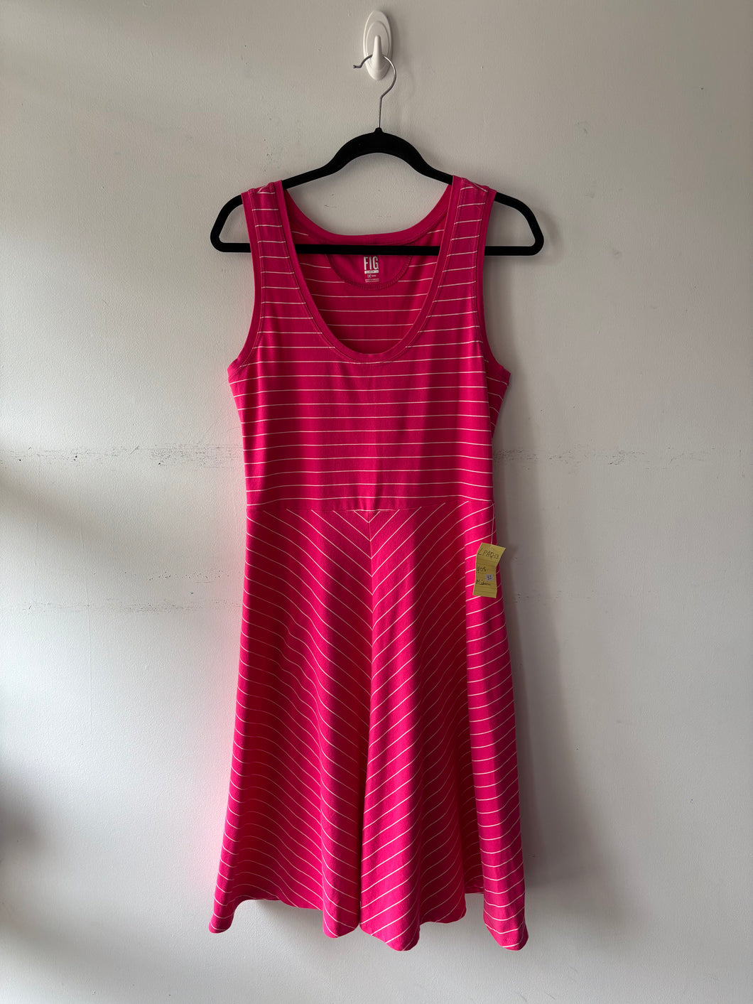 Robe rose lignée blanche | LPAQ-13 (M)