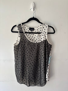 Haut blanc/noir étoiles | PINK-281 (XS)