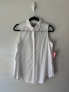 Blouse blanche, pas de manche | PINK-375 (M)