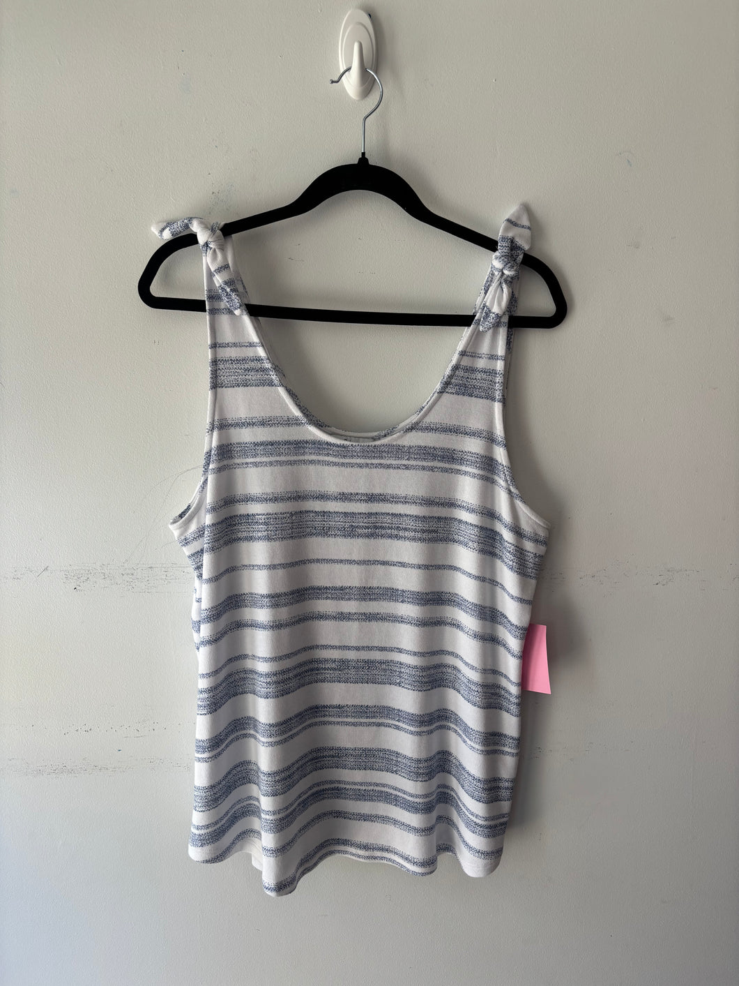 Camisole rayée blanche/bleue | PINK-372 (XL)