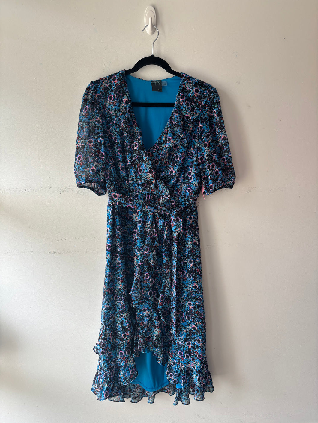 Robe longue bleue motif | LGROL-02 (8-10ans)