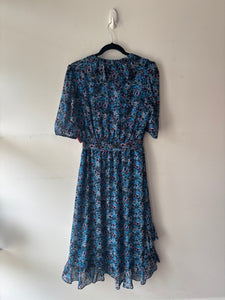 Robe longue bleue motif | LGROL-02 (8-10ans)