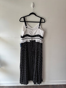 Robe longue noir/blanc | KLAV-09 (14 ans)