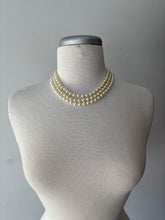 Charger l&#39;image dans la galerie, Collier fausses perles, 3 rangs | LGROL-09
