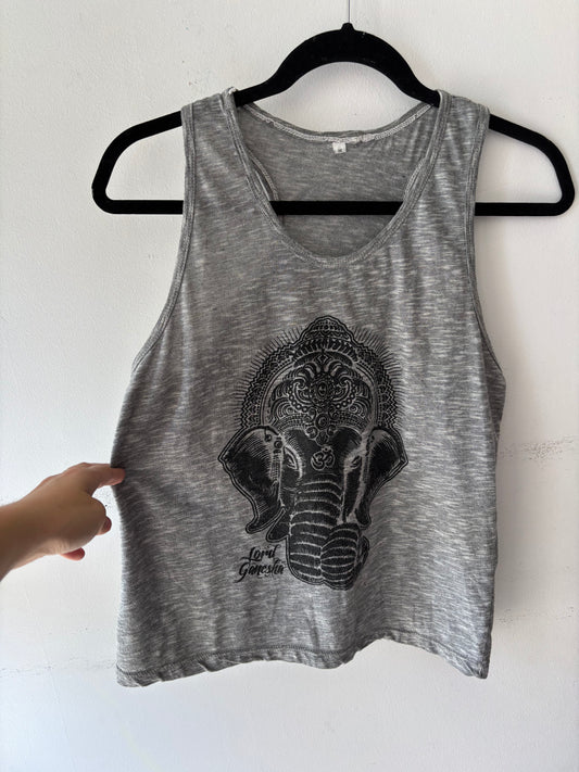 🧚Camisole grise Bali éléphant | AMLEF-19 (M)