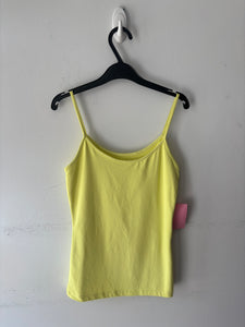 Camisole jaune fluo, fine bretelle | PINK-335 (XS)