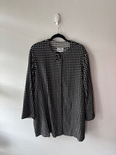 Charger l&#39;image dans la galerie, Veste noire/blanche, gros bouton | PINK-384 (12 ans)

