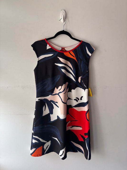 Robe bleue/blanche/rouge motif, pas manche | VLAC-86 (XL)