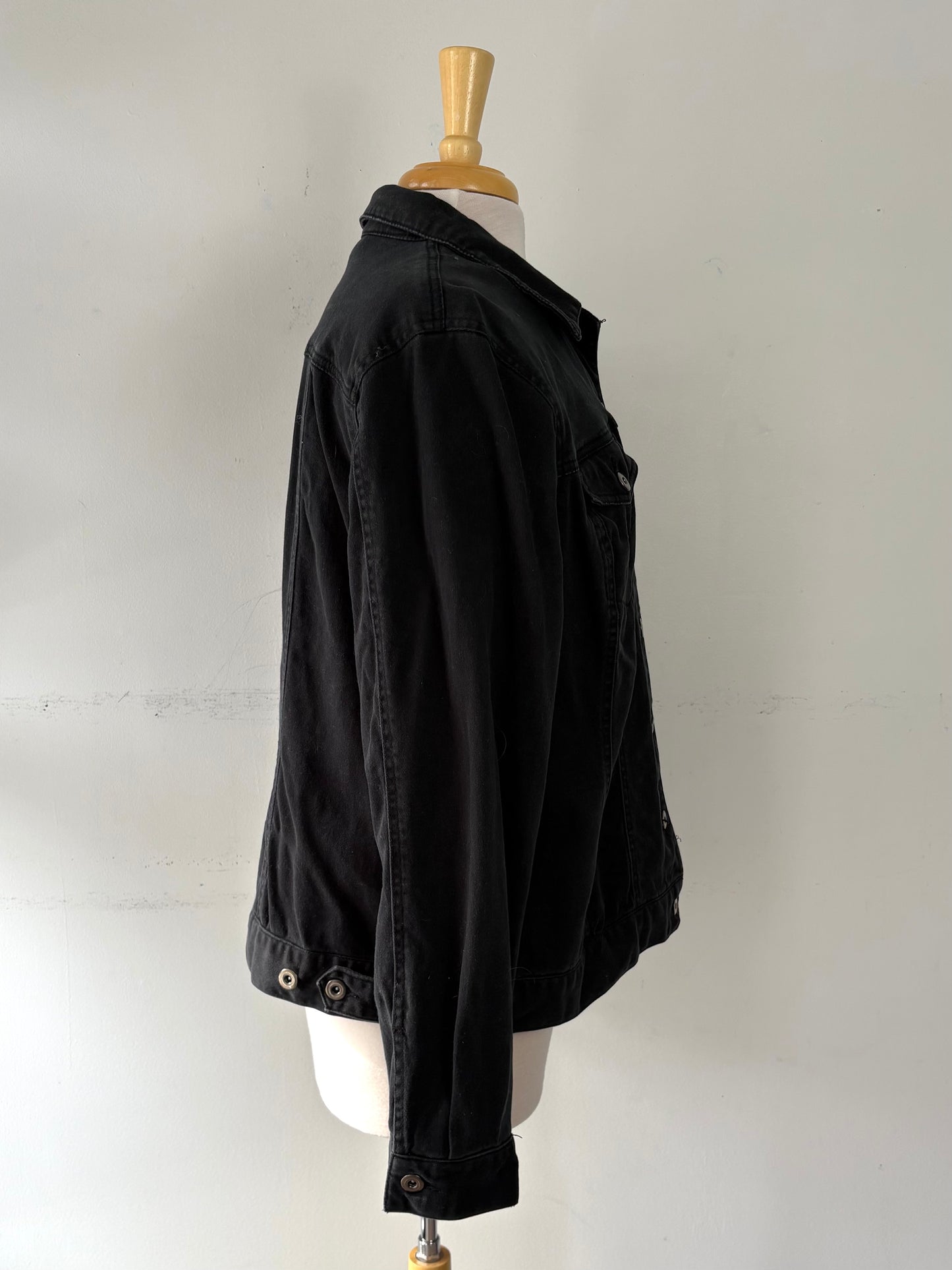 Veste jean noire | PINK-469 (18 ans)