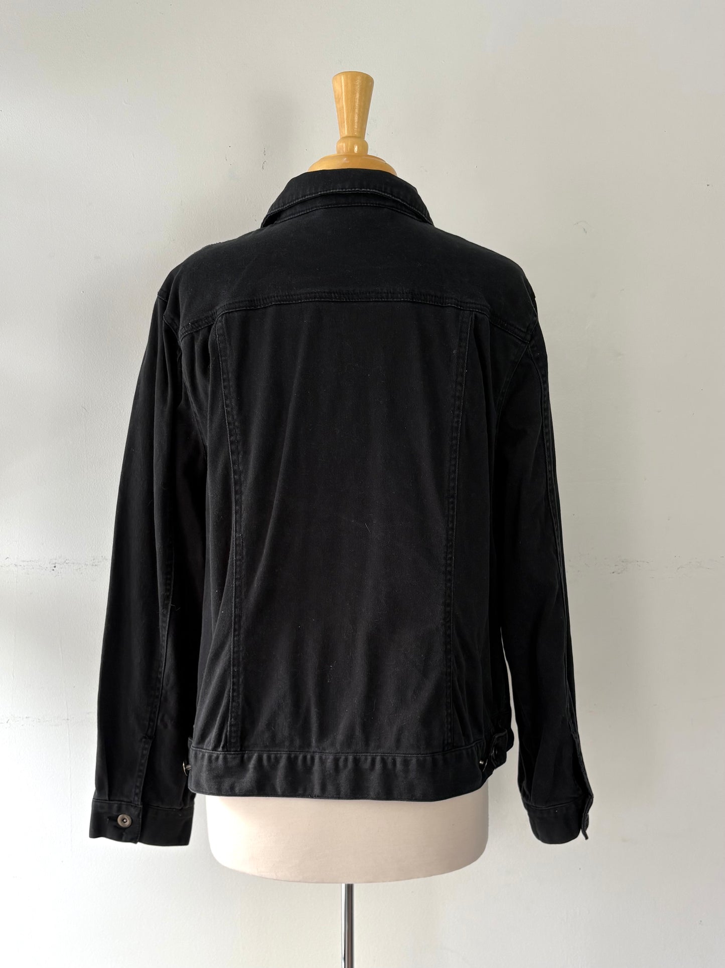 Veste jean noire | PINK-469 (18 ans)