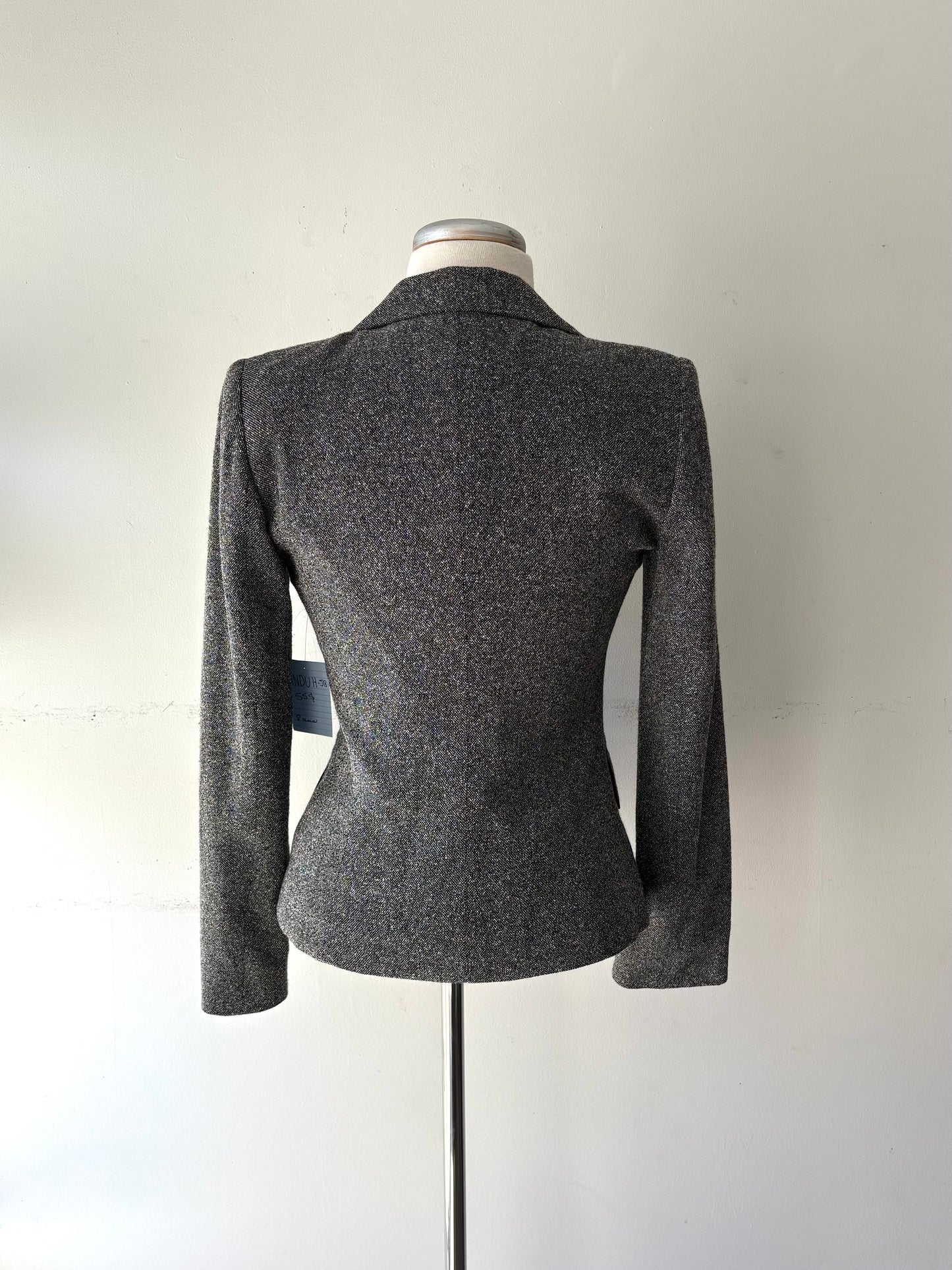 Veston gris chiné, manche longue | MNDUH-58 (8 ans)