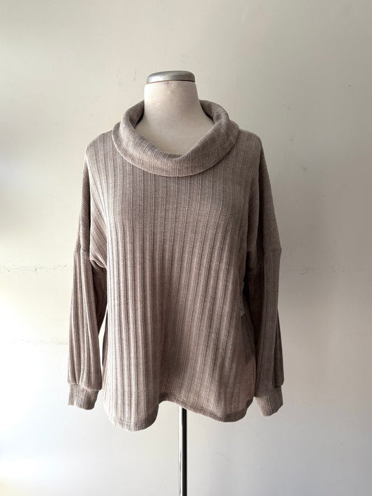 Chandail grège manche raglan longue | LDRU-13 (XL)