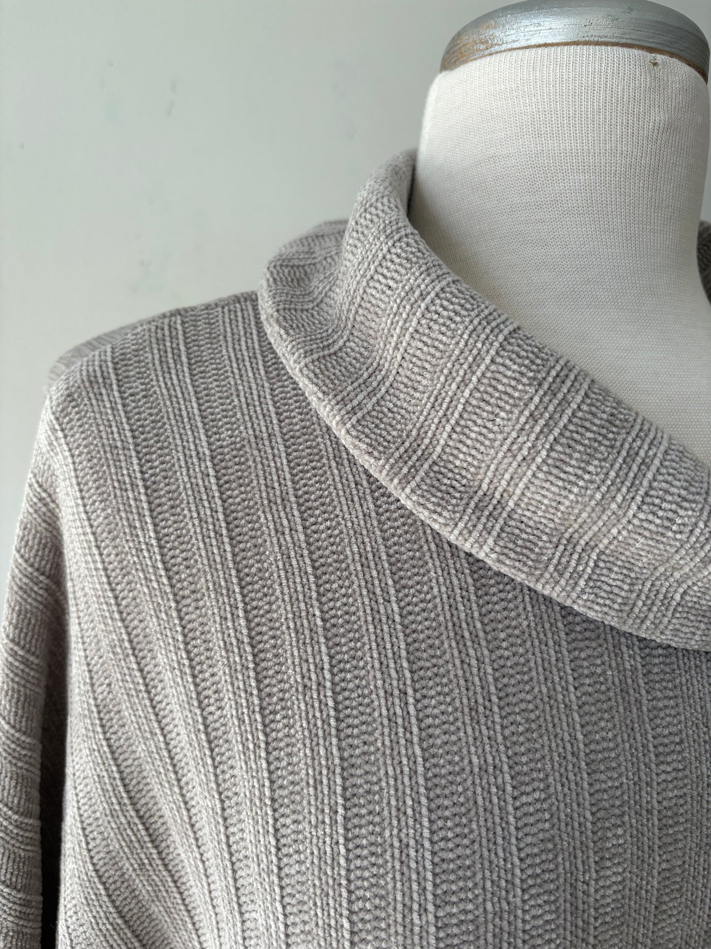 Chandail grège manche raglan longue | LDRU-13 (XL)