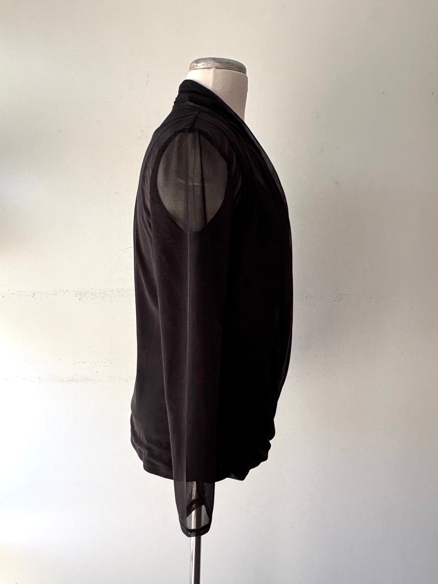 Haut noir camisole et transparence | ADUP-23 (M)