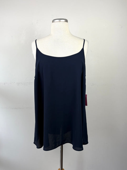 Camisole marine, fine bretelle | PINK-496 (18)