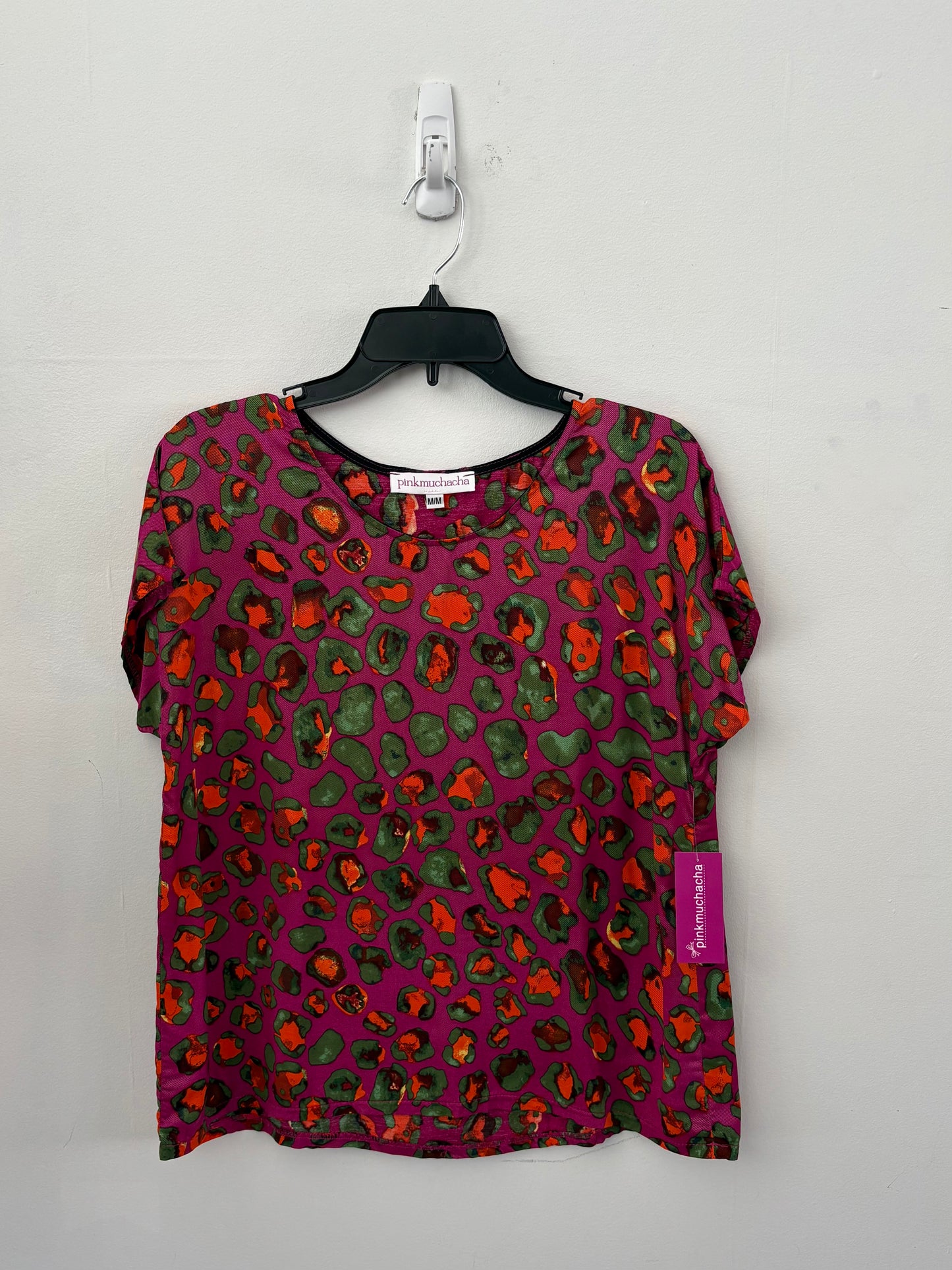 Echantillon haut léopard fuchsia/vert | Pinkmuchacha | (M)