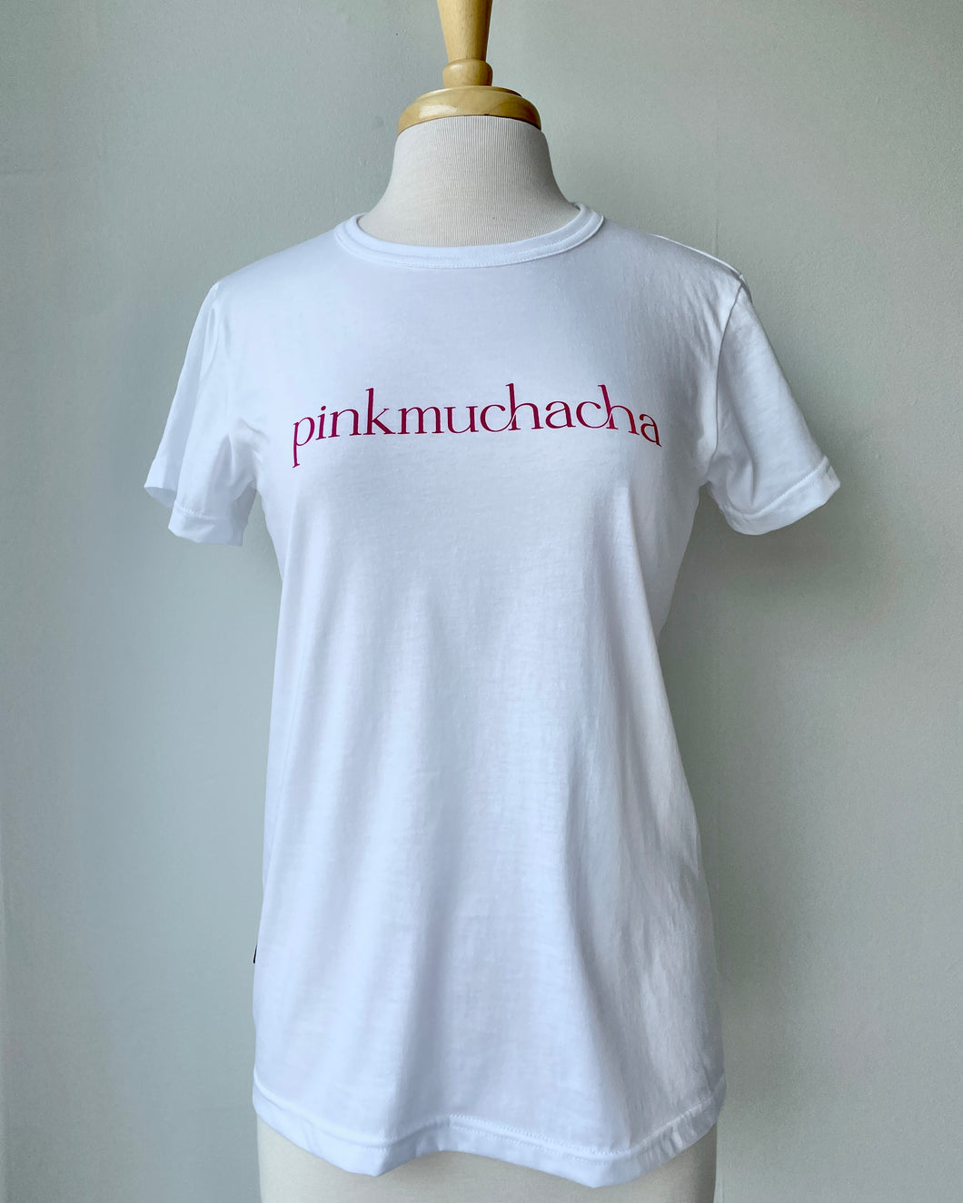 T-Shirt blanc manches courtes PKM (Pinkmuchacha)