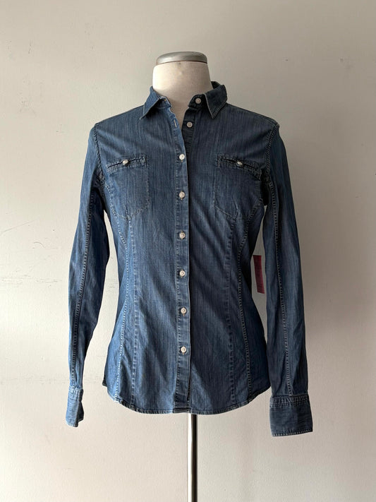 Chemise jeans, manche longue | TTRU-02 (38 petit)