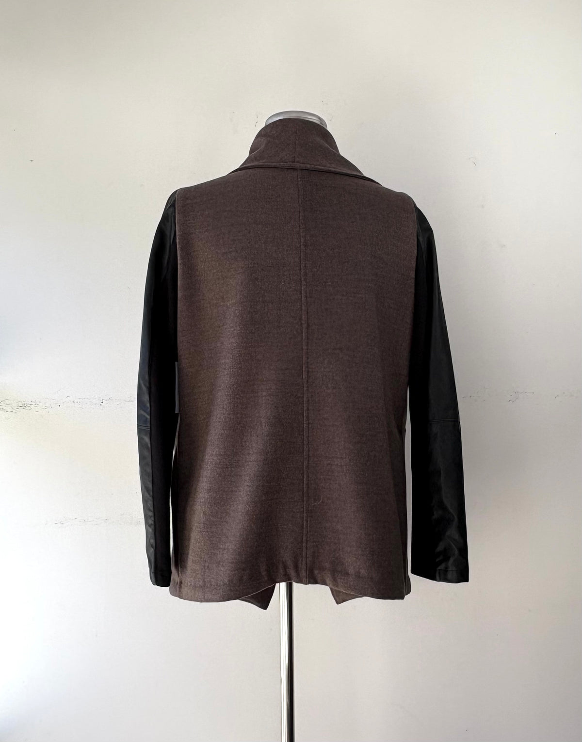 Veston taupe et noir, non doublé, ouvert, manche longue | JLEF-13 (M)