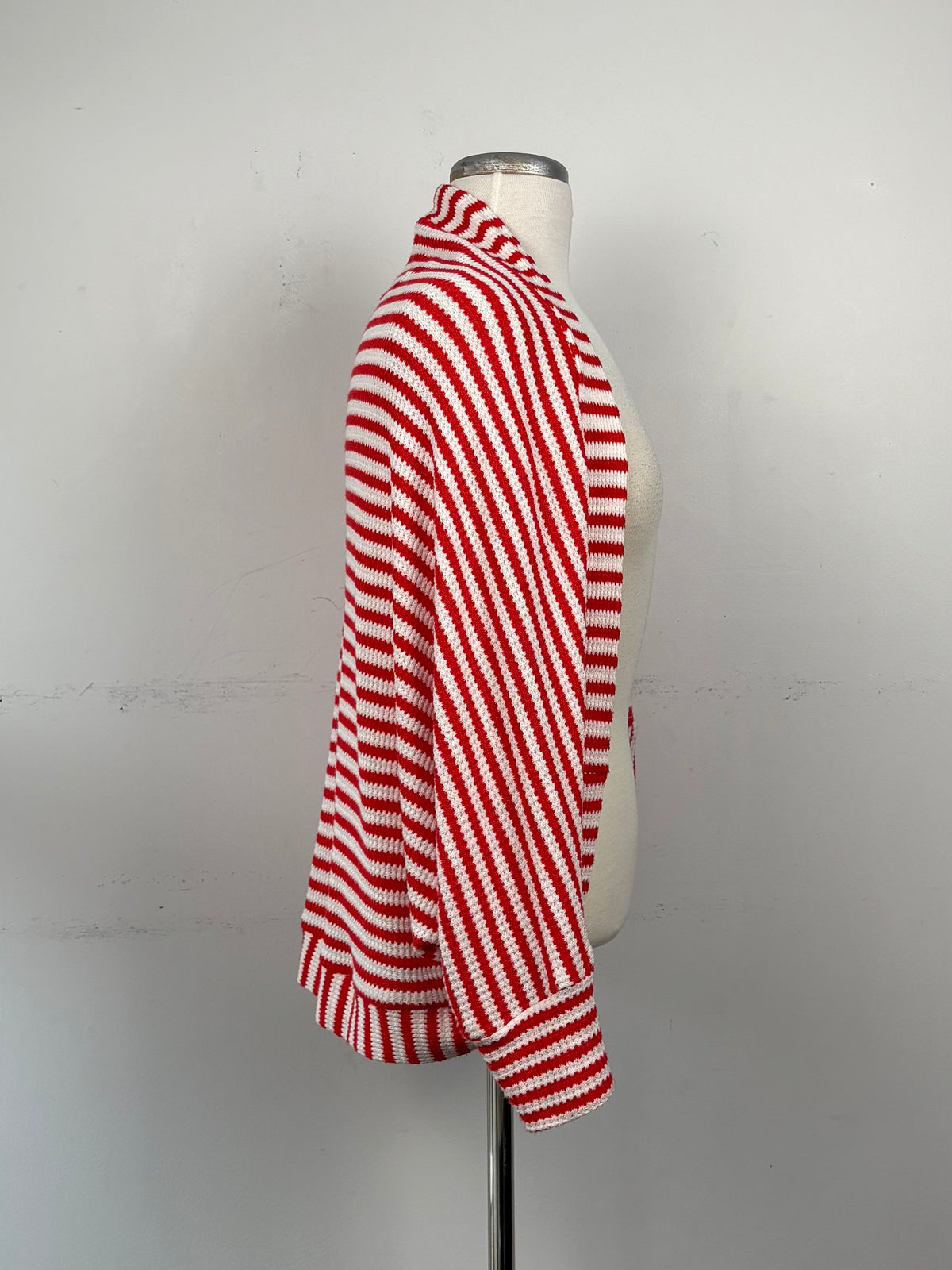 Veste rayée blanche/rouge orangé | SBER-28 (O/S)
