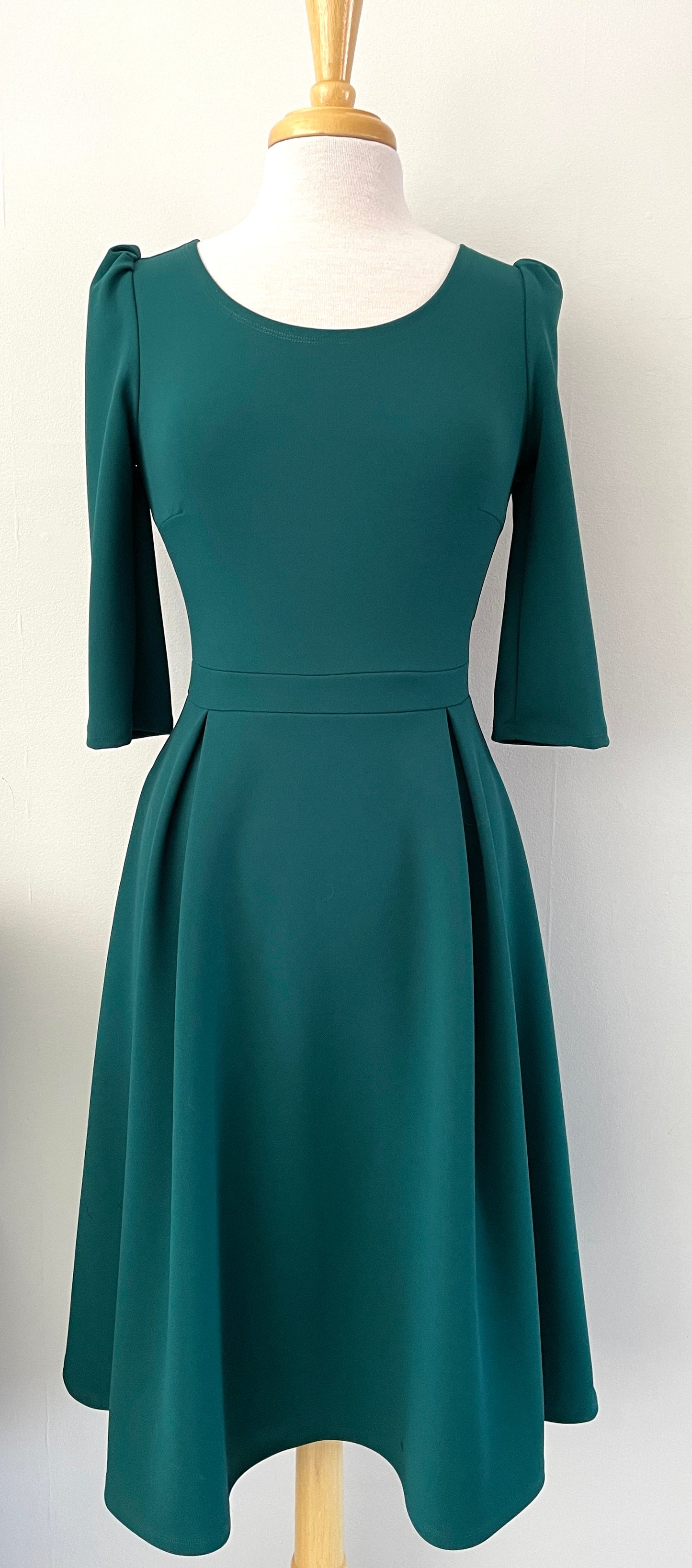 Robe manches 3/4 et plis creux au devant | Hortense (Pinkmuchacha)