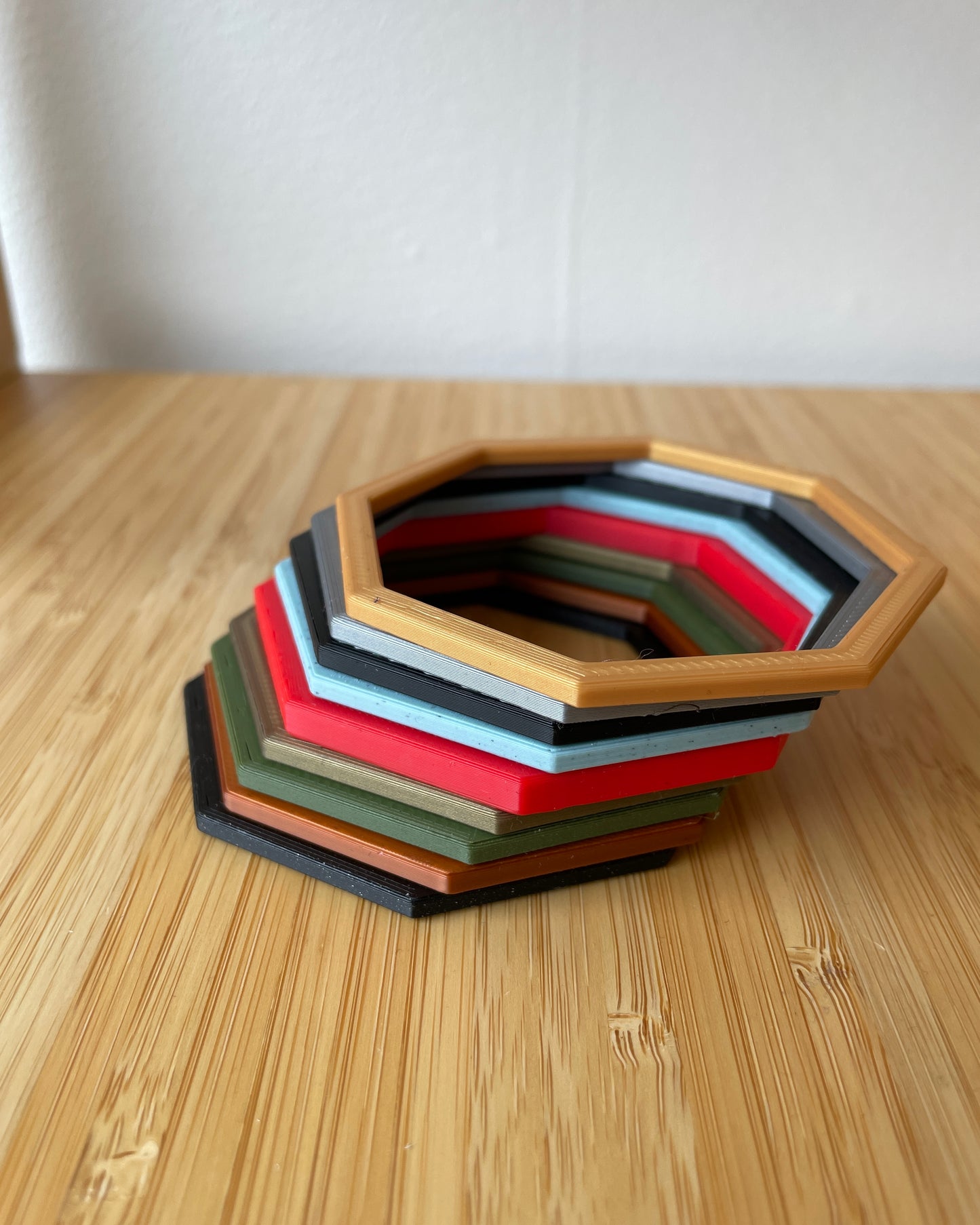 Bracelet Hexagone 3D Mince