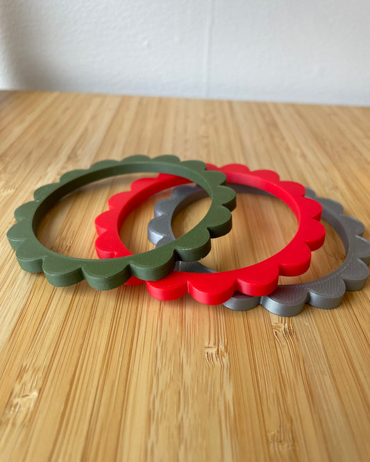 Bracelet floral 3D Mince