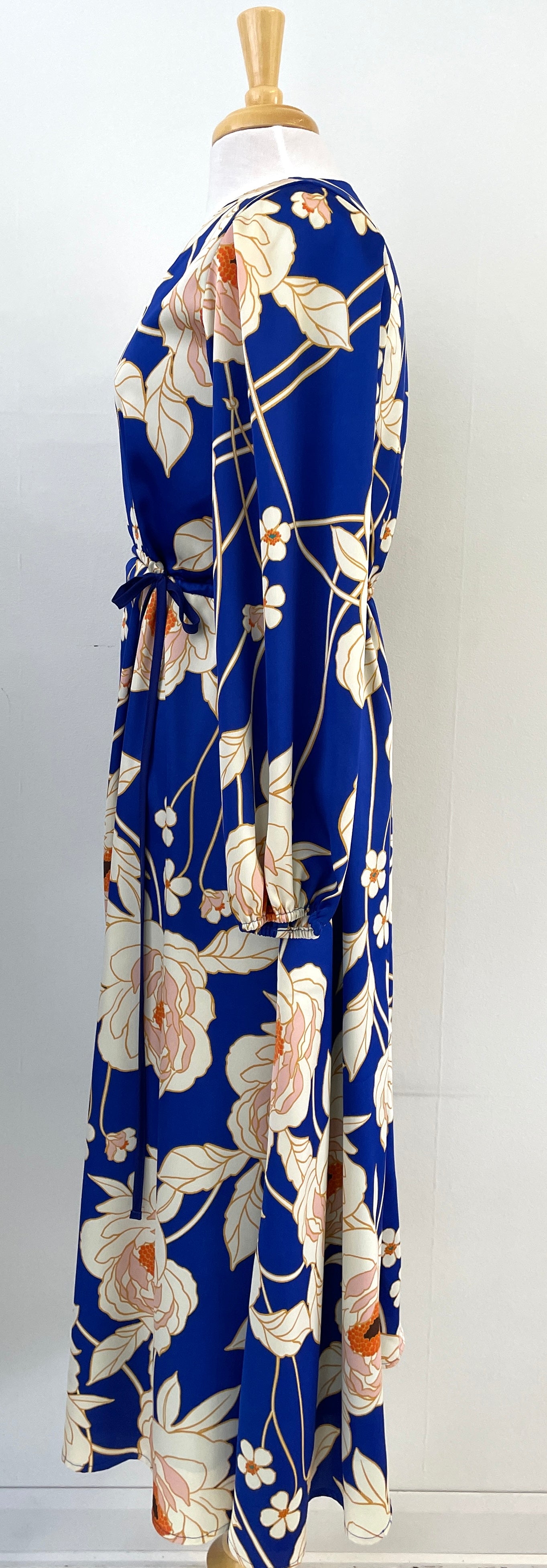 Robe longue, encolure "V" et manches longues | Clara (Pinkmuchacha)