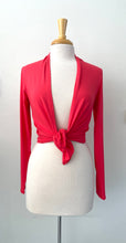 Charger l&#39;image dans la galerie, Veste courte manches longues corail et marine| Pinkmuchacha
