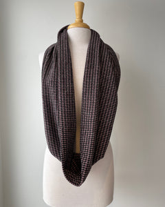 Foulard d'hiver pied-de-poule + chouchou (Pinkmuchacha)