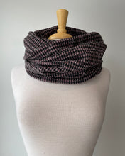 Charger l&#39;image dans la galerie, Foulard d&#39;hiver pied-de-poule + chouchou (Pinkmuchacha)
