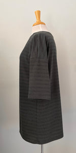 Chandail ample kaki, manches 3/4, col bateau |  Avocado (Pinkmuchacha)