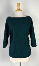 Charger l&#39;image dans la galerie, Chandail teal paillettes PINK-220 (M-L)
