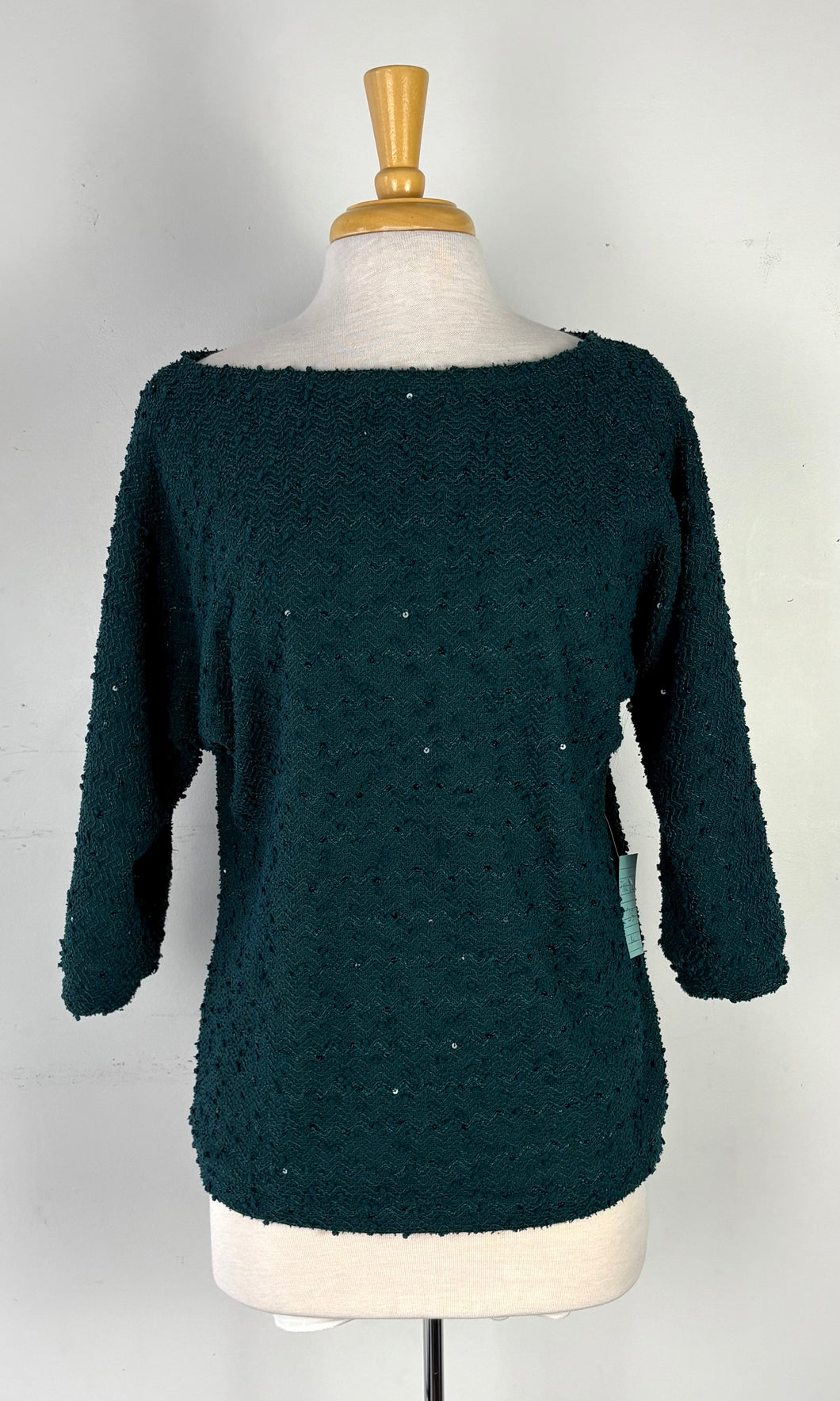 Chandail teal paillettes PINK-220 (M-L)