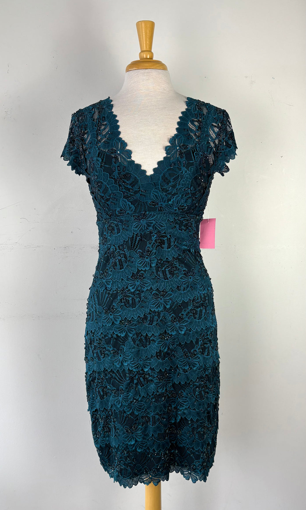 Robe dentelle, teal peerrlée | NMIL-15 (M)